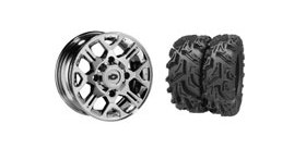 THRASHR® 14" LUSTER WHEEL RIM & MOTO MUD TIRE KIT