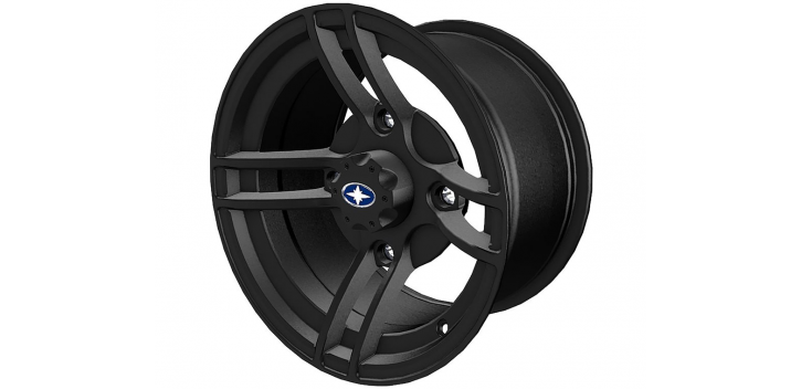 SPLIT FRONT WHEEL- MATTE BLACK BY POLARIS