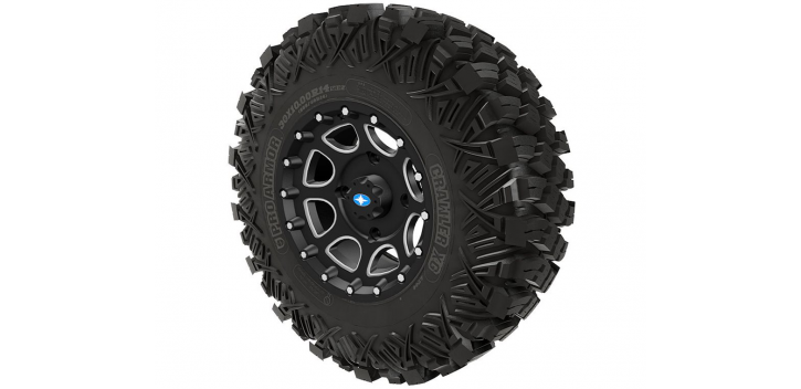 PRO ARMOR CRAWLER XG TIRE WITH SHACKLE WHEEL- ACCENT PRO ARMOR CRAWLER XG TIRE WITH SHACKLE WHEEL- ACCENT