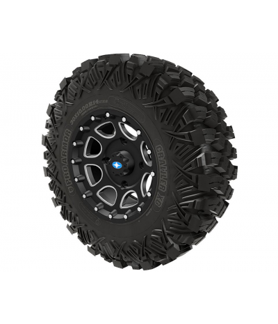 PRO ARMOR CRAWLER XG TIRE WITH SHACKLE WHEEL- ACCENT
