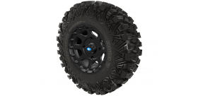 PRO ARMOR CRAWLER XG TIRE WITH SHACKLE WHEEL- MATTE BLACK