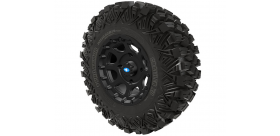 PRO ARMOR CRAWLER XR TIRE WITH SHACKLE WHEEL- MATTE BLACK