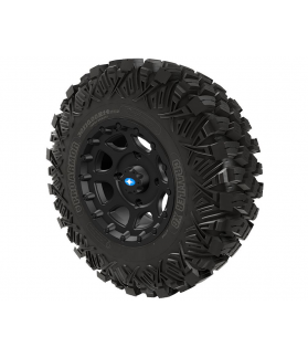 PRO ARMOR CRAWLER XR TIRE WITH SHACKLE WHEEL- MATTE BLACK