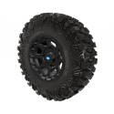 PRO ARMOR CRAWLER XR TIRE WITH SHACKLE WHEEL- MATTE BLACK