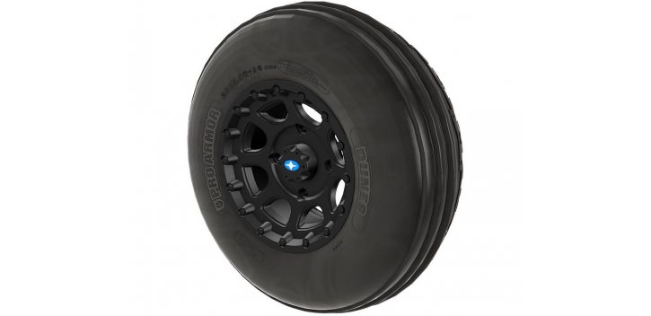 PRO ARMOR DUNE TIRE WITH SHACKLE WHEEL- MATTE BLACK