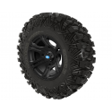 PRO ARMOR CRAWLER XG TIRE WITH SIXR WHEEL- MATTE BLACK