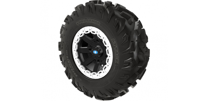 PRO ARMOR ATTACK TIRE WITH REBLR WHEEL- MATTE BLACK