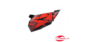 RZR STOCK CONTINUATION GRAPHICS- TURBO SUNSET RED BY POLARIS