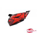 RZR STOCK CONTINUATION GRAPHICS- TURBO SUNSET RED BY POLARIS