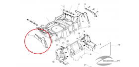 Fender, Rear, RH, Red 2008 RZR 800 EFI 