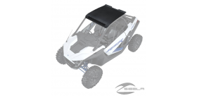 2-Seat Light Pocket Aluminum Roof, Matte Black