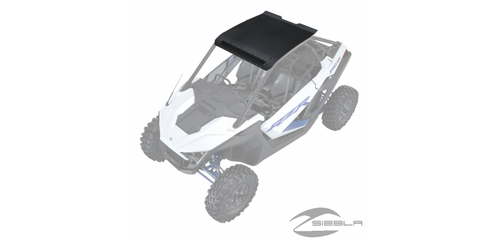 2-Seat Light Pocket Aluminum Roof, Matte Black