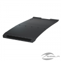 Techo de aluminio con hueco para luces de 4 asientos, negro mate