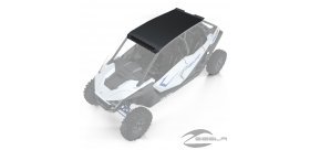 4-Seat Light Pocket Aluminum Roof, Matte Black