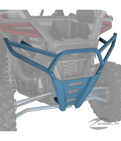REAR HIGH COVERAGE BUMPER BY RZR XP PRO BLUE