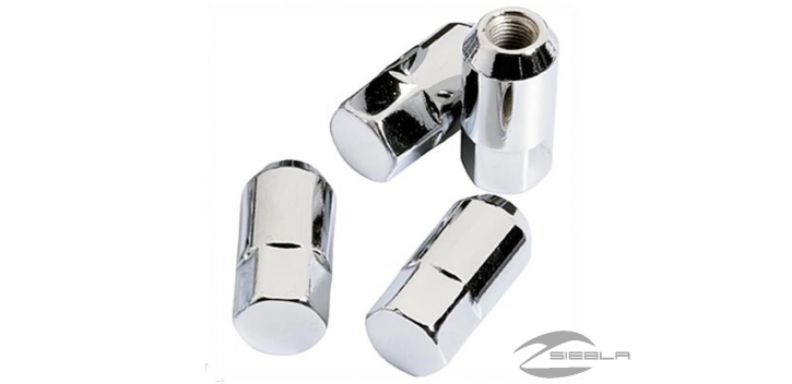 METRIC LUG NUTS FOR ALUMINUM RIMS, SET OF 4 NUTS