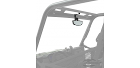 Weatherproof convex rearview mirror