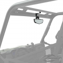 Weatherproof convex rearview mirror