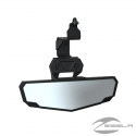 Weatherproof convex rearview mirror