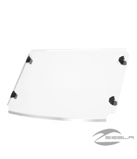 Full windshield folds outwards - Glass