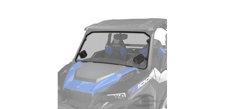 Full Vented Windshield with Lock & Ride - Hard Poly Coated