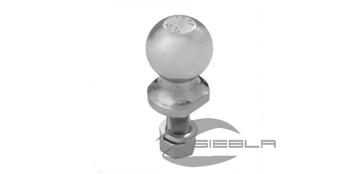 TRAILER BALL & SHANK, 2” BALL, ¾” SHANK
