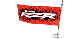 WHIP FLAG & POLE RZR POLARIS