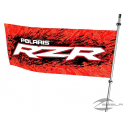 WHIP FLAG & POLE RZR POLARIS