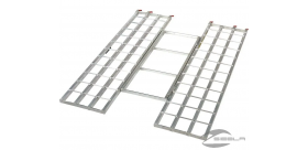 Rampas plegables triples de aluminio ligero 183x130cm