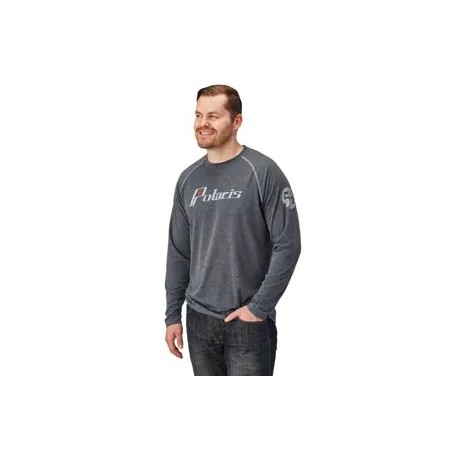 Camisa POLARIS de rendimiento retro gráfica de manga larga para hombres con el logo de Polaris