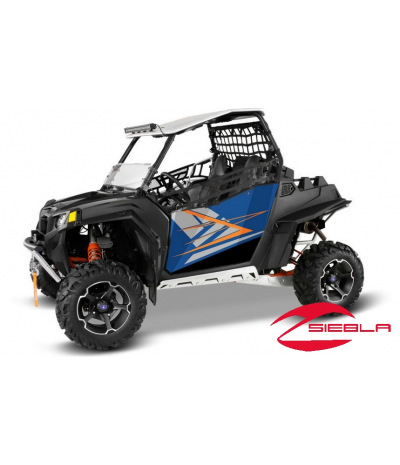 Blue Fire Door Graphics Rzr 570 800 900 By Polaris Polaris