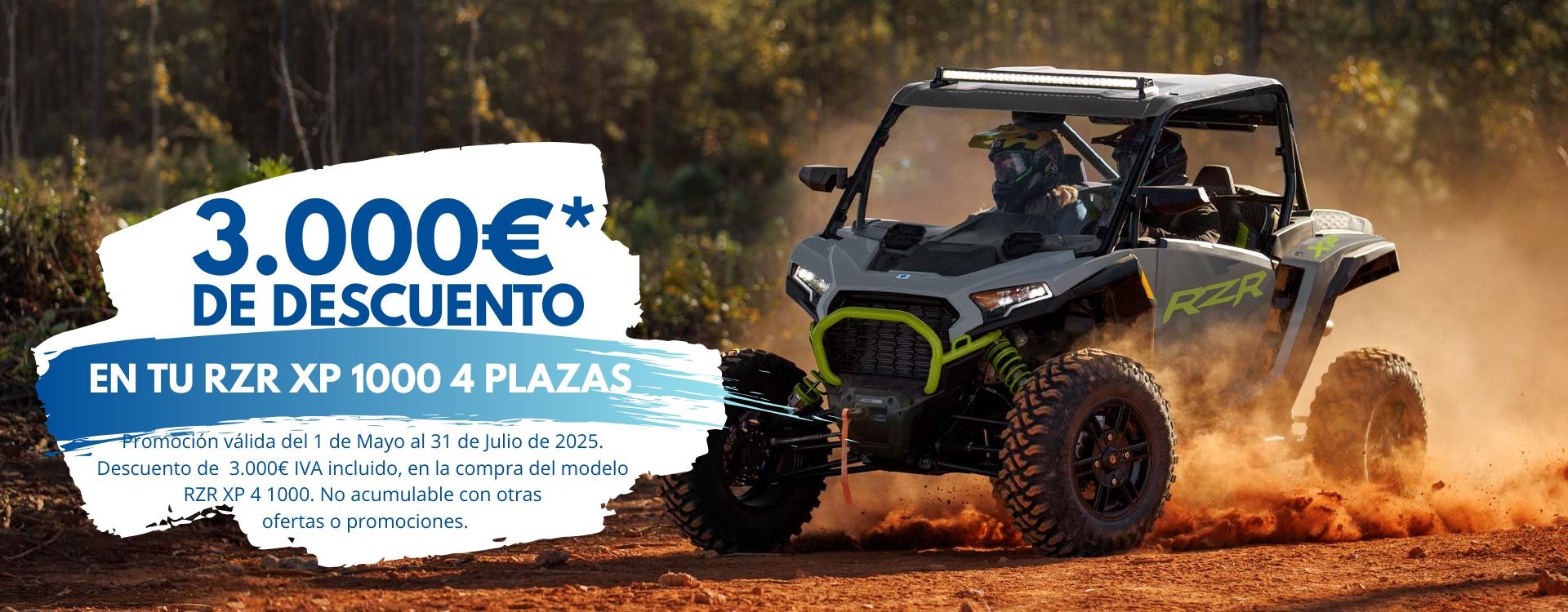 3.000€ de descuento en RZR XP 1000 4 plazas